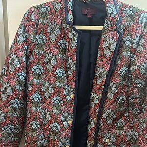 Vintage J. Crew Women's Floral Coat